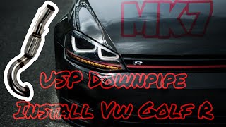 MK7 Golf R Downpipe Install