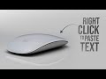 How to Right Click with Magic Mouse to Paste Text (tutorial)
