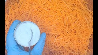 Korean style carrot salad, easy and quick recipes /سالاد کوریایی/Корейский салат из моркови