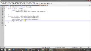 setName And getName function in multithreading in java