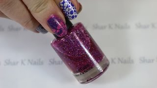 Making Purple Franken Polish for Nail Art Designs.