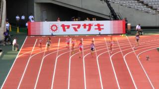 ２０１３年第９７回日本選手権　女子４００ｍ決勝　ｊｒ日本新　杉浦