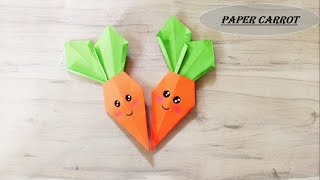 How To Make Easy Paper CARROT For Kids / Nursery Craft Ideas / Paper Craft Easy / DV Craft