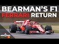 Oliver Bearman returns to a Ferrari F1 car at Goodwood