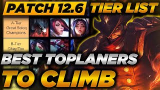 [Tier List] Soloq Toplaners Patch 12.6 - Champions to Climb With - Season 12 Toplane Met