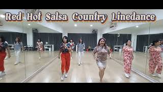 Red Hot Salsa Country Linedance/Improver Level/Choreo Christine Browne(UK)/Demo by Lily LD