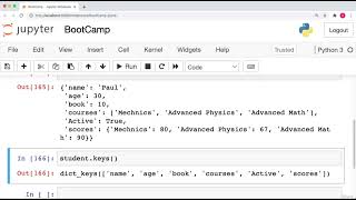 012 Python Dictionary Keys Method