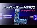 Pi 5 PoE hat, power over ethernet, for raspberry pi 5, supports 802.3af/at network standard