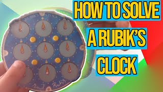 How To Solve a Rubik's Clock! (Tutorial) | NO Algorithms