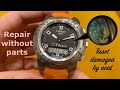 Tissot T-Touch and battery leak [acid] - repair without parts