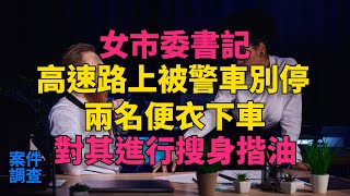 女市委書記高速路上被警車別停，兩名便衣下車，對其進行搜身揩油  #大案紀實 #刑事案件 #刑事案件