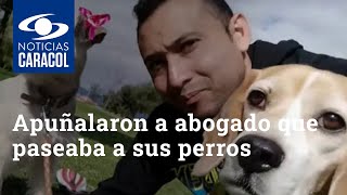 Apuñalaron en el pecho a abogado que paseaba a sus perros en Bogotá