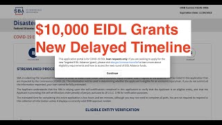 EIDL Grants Are Delayed | EIDL Grant and PPP Loan Update