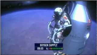 Felix Baumgartner- Red Bull Stratos 128,100ft freefall, mach 1.24 "Full jump"