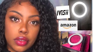 IVISII Ring Light with stand unboxing \u0026 setup | is it better then Neewer light ring???