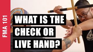 The checking hand or live hand in Filipino Martial Arts | Kali | Eskrima | Arnis | FMA 101 EP 10