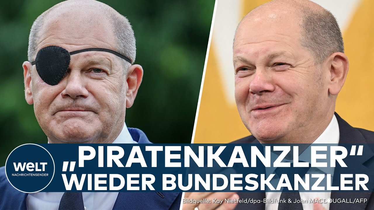 "Ahoy Piratenkanzler": OLAF SCHOLZ Nach Unfall Beim Joggen Wieder Ohne ...