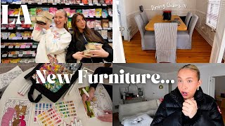 LA VLOG: New Dining Chairs, My First Time @ Equinox \u0026 Girls Night w Keaton and Emily