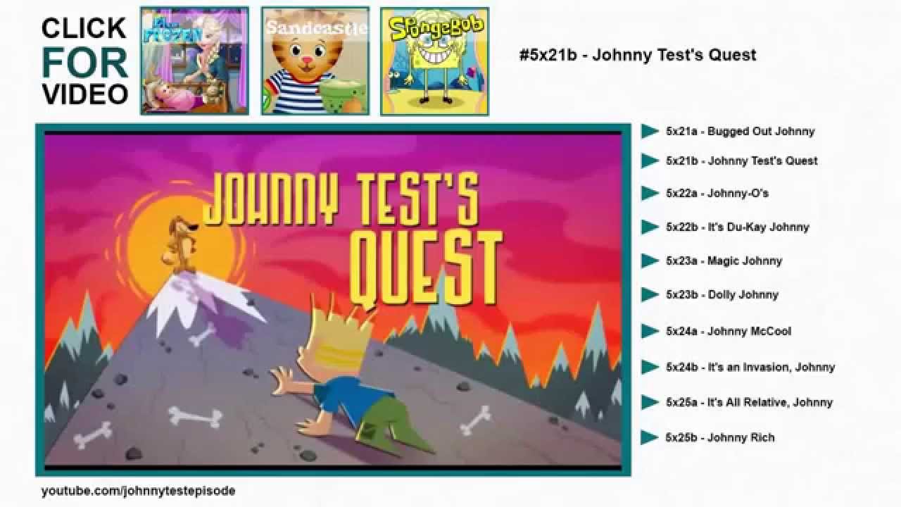 Johnny Test - 5x21b - Johnny Test's Quest | HD - YouTube