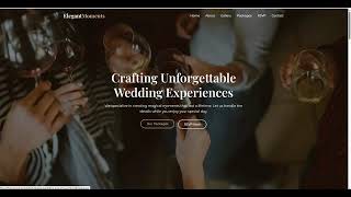 Wedding & Event Planner Website Template | Responsive HTML CSS JS Design Demo