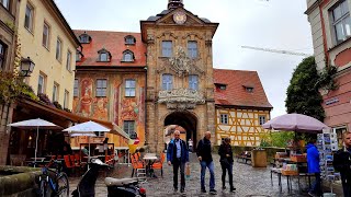 BAMBERG Old Town Walking tour 2021 Germany • Real Time Virtual Ambiance in 4K ASMR