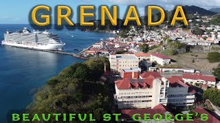 Pure Grenada Cinematic Tour of Fort George and down Town St. George's