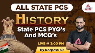 State PCS 2023 | State PCS History | State PCS Previous Year Questions & MCQ's  | Deepesh Sir