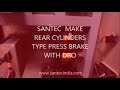 santec make hydraulic press brake for sheet bending operation