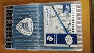 Unboxing staedtler mars lumograph pencils 12 pencil ✏️ set