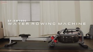 Sunny Health \u0026 Fitness SF-RW5866 Water Rowing Machine