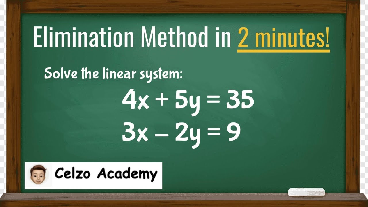 Algebra Elimination Equations