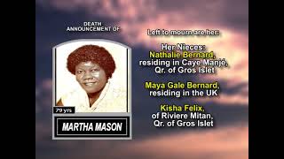 Martha Mason ~ Long Obituary
