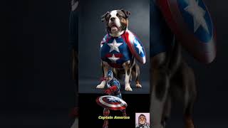 Avengers but dog version #trending #marvel #hulk #spiderman #thor #viral #dc #ironman #shorts #yt