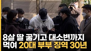 8살 딸 굶기고 대소변까지 먹여 20대 부부 징역 30년 선고 [이슈픽]