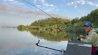 Бурштинське водосховище . Рибалимо фідером .