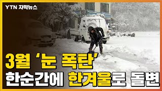 [자막뉴스] 남쪽엔 꽃 피었는데...3월 폭설 내린 강원도 상황 / YTN