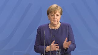 06.04.2020 - Angela Merkel - Corona-Kabinett: Masken/Saisonarb./Einreise-Quarantäne/KfW 100%/ESM/...