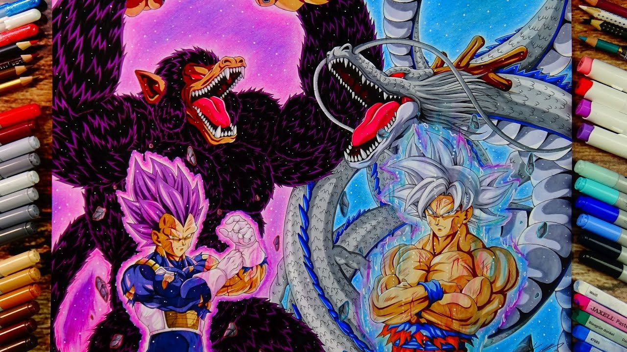 Drawing GOKU & VEGETA In Their Strongest Forms - The PRIDE Of The ...