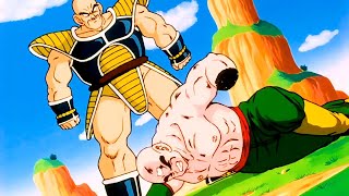 Nappa severed Tien Shinhan's arm with the ultimate SSJ power