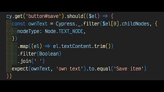 Get And Confirm Element's Own Text Without Children Elements