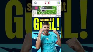 Man City vs Aston Villa Rodri Goal Commentary Highlights  Manchester City Live Score EPL Match Now