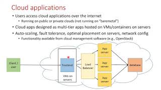 Virtualization and Cloud Computing Lecture 12: Introduction to Cloud Applications