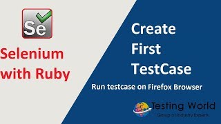 Selenium with Ruby - Session-5 : Trigger Firefox Browser - Enter URL