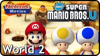 New Super Mario Bros. U: World 2 Layer Cake Desert (All Star Coins 100% Multiplayer Walkthrough)