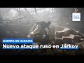 Un ataque ruso mata al menos a siete personas y destruye una empresa de imprenta en Járkov