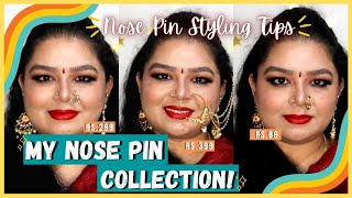 *Tamil* MY NOSE PIN COLLECTION | Nose Ring without Piercing Collection under Rs.350!