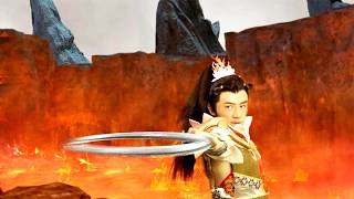 Jiang Ziya is about to be burned by the formation, but at crucial moment, Nezha arrives to save him!