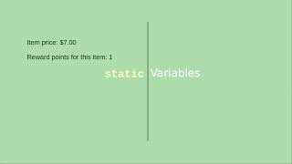 Chapter 7: Static variables