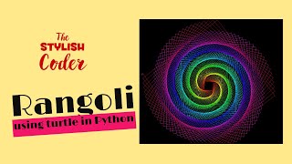 Rangoli Pattern || design pattern || Python Turtle Graphics
