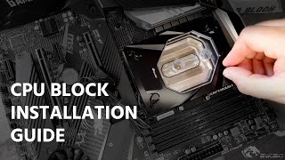 Bykski CPU Block Installation and thermal paste application